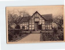 Postcard Shakespeare's Birthplace from the Garden Stratford-upon-Avon England picture