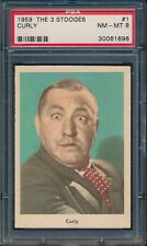 1959 FLEER THE 3 STOOGES #1 CURLY PSA 8 NM-MT picture
