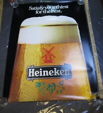 HEINEKEN Beer Advertising Poster Approx. 26” X 34” Vintage picture
