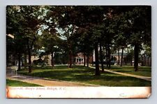 Raleigh NC- North Carolina, St Mary's School, Antique, Vintage c1908 Postcard picture