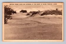 Freeport ME-Maine, Lands Lowering At Desert, Antique, Vintage c1936 Postcard picture