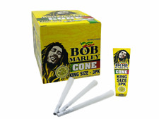 Bob Marley King Size 110mm Cone with 26mm Tips 3CT Display Box of 33 Packs  picture