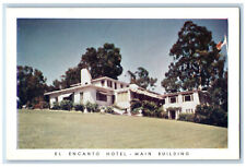 c1950s El Encanto Hotel Main Building Santa Barbara California CA Postcard picture