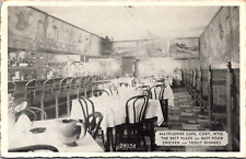 CODY, WYOMING - MAYFLOWER CAFE - RESTAURANT INTERIOR - OLD POSTCARD picture
