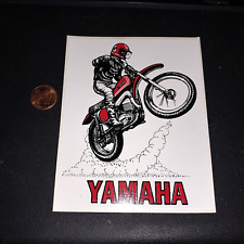 VINTAGE RED YAMAHA Sticker Decal RACING ORIGINAL old stock picture