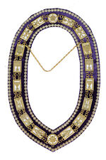 Masonic Regalia Cryptic Mason Royal & Select Master  Chain Collar + Rhinestones picture