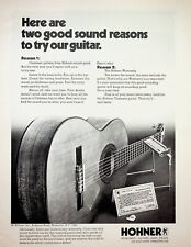 1974 Hohner Contessa Guitars - Vintage Print Advertisement picture