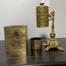 Vintage Stylebuilt Tissue Box and Cup Holder and solo cup holder pineapple picture