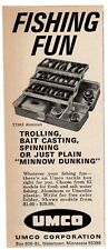 1968 UMCO Fishing Tackle Box 173AS Vintage Print Ad picture