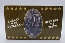 Zippo Korean War Veterans Gift Set UNSTRUCK Korean War Memorial & 38th Parallel picture