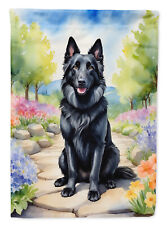 Belgian Sheepdog Spring Path Flag Canvas House Size DAC6564CHF picture