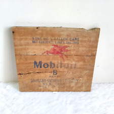 1930s Vintage Mobil Oil B Automobile Advertising Wooden Sign Board Rare USA W885 picture