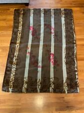 Vtg Antique Heavy Horse Horsehair Buggy Carriage Lap Blanket 44”x60