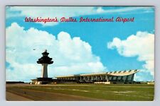 Washington DC, Panoramic Dulles International Airport, Antique Vintage Postcard picture