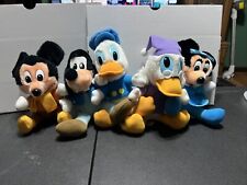 Vintage Disney MICKEY'S Christmas Carol Plush TOY HARDEES 1984 Complete SET OF 5 picture