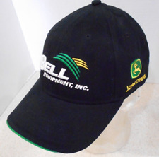 John Deer Strapback Trucker Hat Black Bell Equipment Inc. Embroidered Cap picture