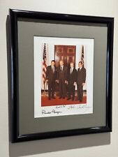 Rare photo signed by US Presidents Reagan, Ford, Carter & Nixon picture