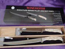 New Oliver F. Winchester Signature Handle Bone Fillet & Bait Fishing Knife Set picture