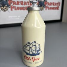 1956-59 Old Spice After Shave Talcum 3oz Bottle Gray Star Pintle / Stopper Used picture