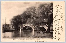 Annville Pennsylvania~Quittapakilla Bridge~1906 B&W Postcard picture