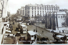 Vintage 1936 RPPC Postcard E. Oxford Street London Marble Arch picture