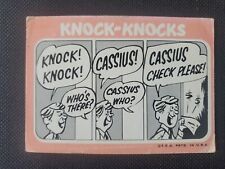 Topps 1969 Knock Knocks Card Vintage Cassius Bubblegum  picture