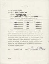 GROUCHO (JULIUS) MARX - DOCUMENT SIGNED 02/01/1956 picture