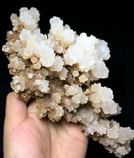 915g Natural white Calcite Cluster Gem Rough Crystal Mineral China H834 picture