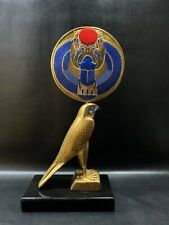 Horus Falcon Figure god of sky as a bird shaped with the sun disk & the scarab picture