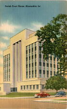 Parish Court House Alexandria Louisiana Tichnor Quality View Postcard picture
