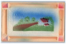 Crookston Minnesota MN Postcard Christmas House Airbrushed Embossed Antique picture