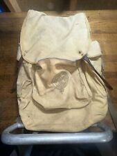 Vintage Boy Scouts Of America Brown Canvas Haversack Backpack picture