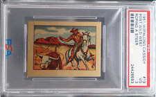 1951 Hopalong Cassidy Post Wild West Trading Cards #19 Roping A Steer PSA 3 picture