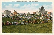View of San Diego California circa 1915-1930 New Buildings Postcard picture