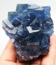 310g Rare Transparent Blue Cube Fluorite Crystal Specimen/China picture