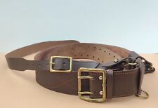 1982 USSR Soviet Army Officer Leather Belt size 2 NEW 113 cm Brass Buckle K.Marx picture