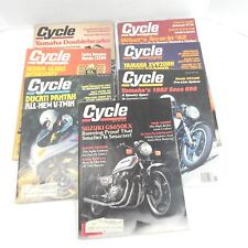 VINTAGE 1981 CYCLE MOTORCYCLE MAGAZINE LOT OF 7 ISSUES SPORT STREETBIKES  picture