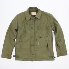 Vintage 1975 Military Cold Weather Permable Deck Jacket Size Medium M Distressed picture