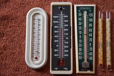 5 VNTG VARIED STYLES THERMOMETERS: TAYLOR SPRINGFIELD GLASS CHANEY SALE/SHIPPED picture