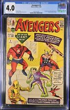 Avengers (1963) #2 CGC VG 4.0 1st Space Phantom Hulk Leaves Jack Kirby picture