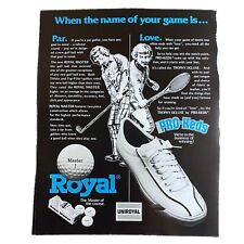 Uniroyal Royal Pro-Keds Vintage 1976 Print Ad Golf Shoes Ball picture