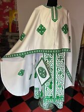Embroidered Orthodox Greek style green vestment picture