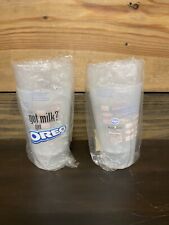 OREO “Got Milk?” Plastic Drinking Cups From Kroger - Set Of 4 - New picture