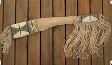 Native American Beaded Rifle Cover Sioux Style Suede Leather Rifle Scabbard S503 picture