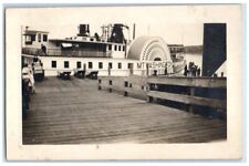 c1920's Mt. Washington Steamship Boat Dock View RPPC Photo Unposted Postcard picture