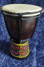 Vintage Ron Jon Surf Shop handcrafted hand-painted Wooden Djembe Drum  picture