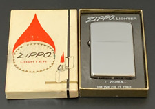 Vintage 1971 Zippo Lighter Polished Chrome  with Original Box  NICE Bradford PA picture
