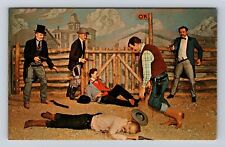 Dallas TX-Texas, Historical Wax Museum Of Gun Fight Ok Corral Vintage Postcard picture