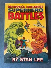 Marvels Greatest Superhero Battles Stan Lee 1978 Softcover Graphic Novel TPB VF picture