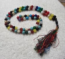 Creative Mala Multi-stone turquoise, coral, carnelian Color Necklace Mala Beads picture